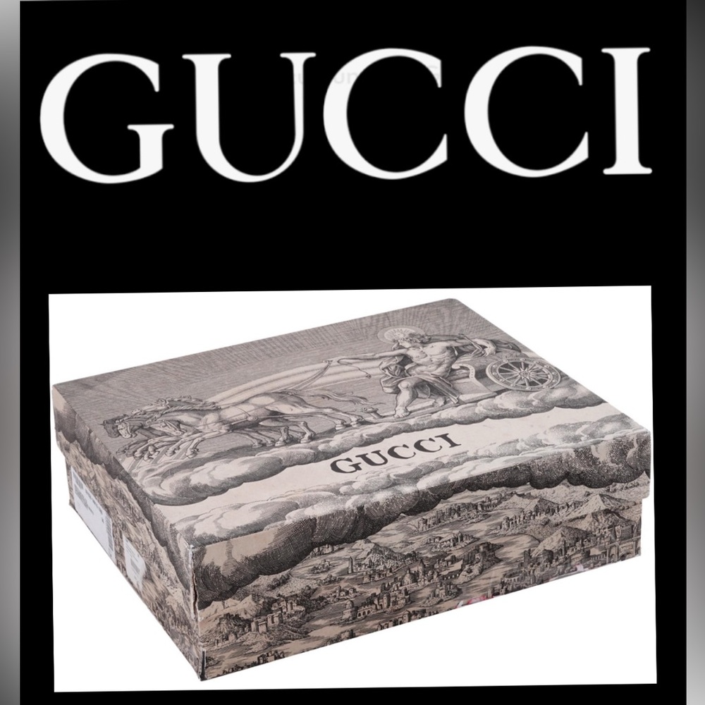 Gucci RARE Authentic Greek Chariot Storage 
Handbag or Art Display Gift Box